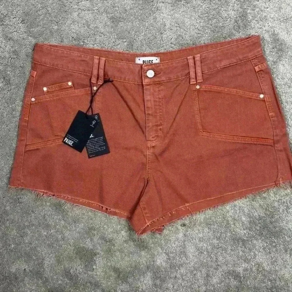 Paige Women's Mayslie Utility Short with Set in Pockets High Rise Slightly 31 - Picture 1 of 4
